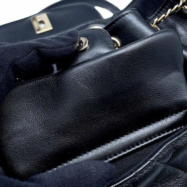 シャネル リュック マトラッセ ココマーク ラムスキン AS2908 CHANEL バッグ バックパック 黒