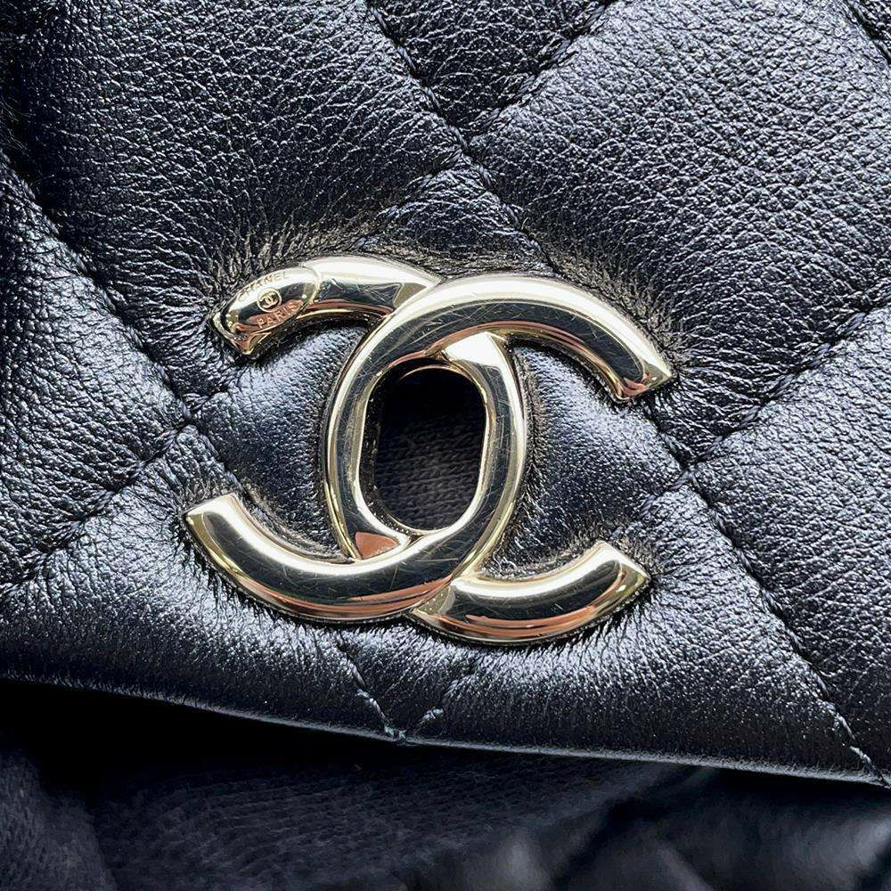シャネル リュック マトラッセ ココマーク ラムスキン AS2908 CHANEL バッグ バックパック 黒
