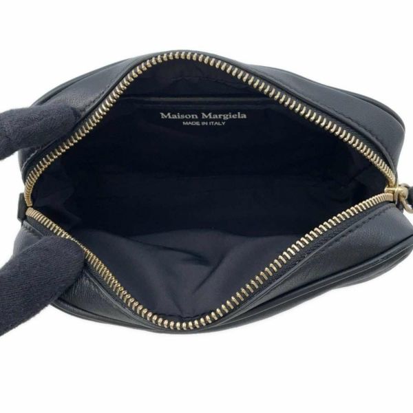 メゾンマルジェラ ボディバッグ レザー S56WB0012 Maison Margiela ウエストバッグ 黒