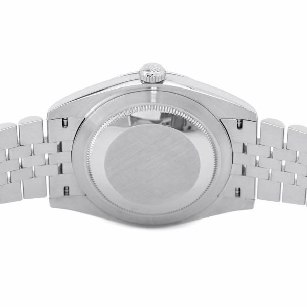 ロレックス デイトジャスト41 SS/K18 10Pダイヤ ランダムシリアル ルーレット 126334G ROLEX 腕時計 黒文字盤
