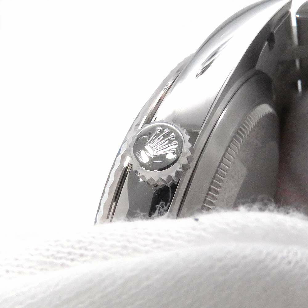 ロレックス デイトジャスト41 SS/K18 10Pダイヤ ランダムシリアル ルーレット 126334G ROLEX 腕時計 黒文字盤