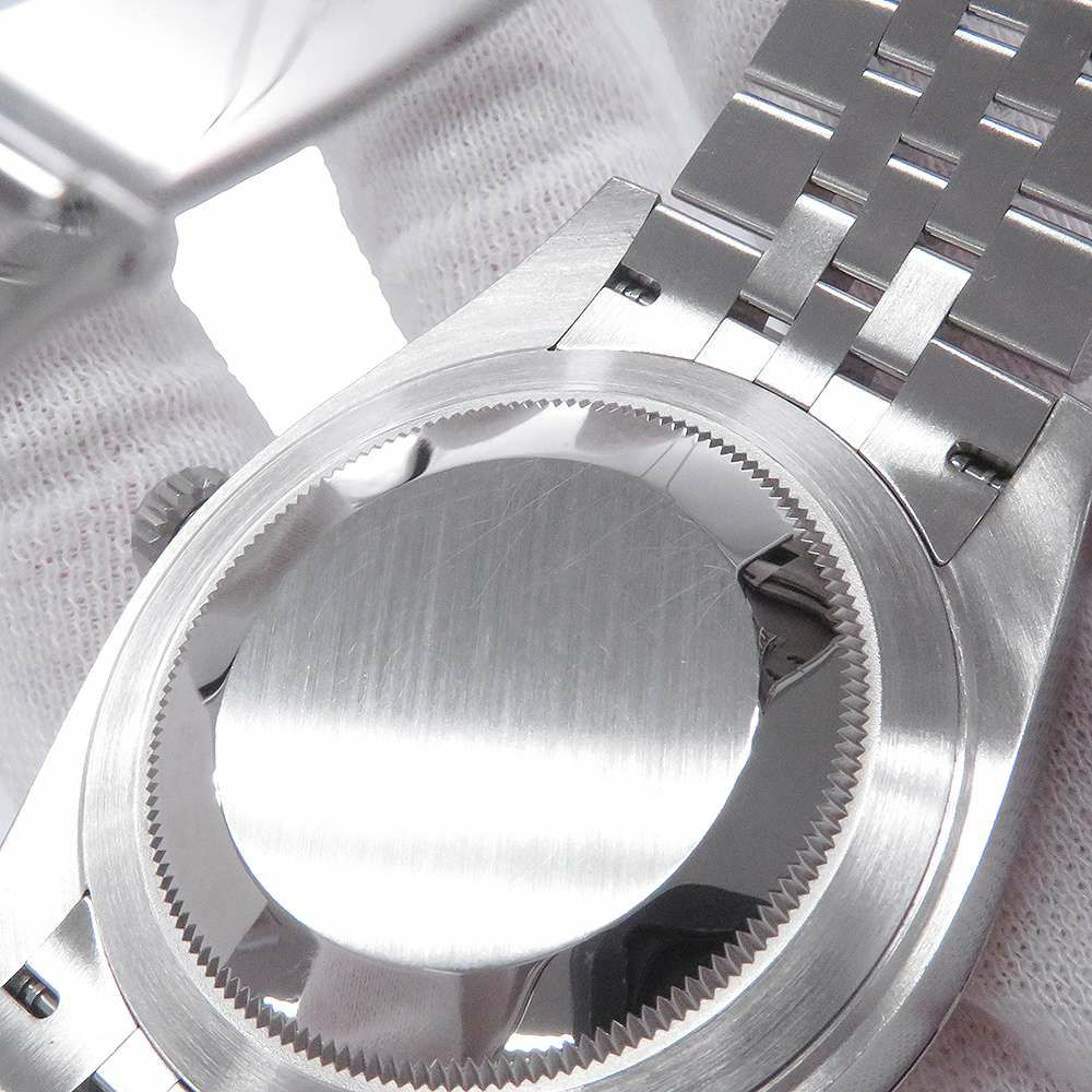 ロレックス デイトジャスト41 SS/K18 10Pダイヤ ランダムシリアル ルーレット 126334G ROLEX 腕時計 黒文字盤