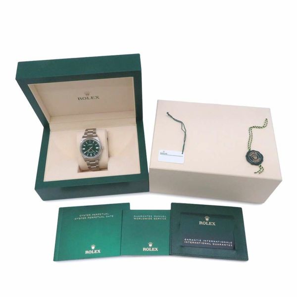 ロレックス オイスターパーペチュアル36 ランダムシリアル ルーレット 126000 ROLEX 腕時計 グリーン文字盤