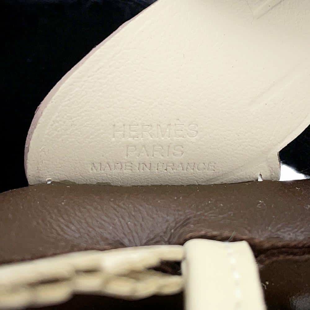 エルメス バッグチャーム ロデオPM ペガサス ショコラ/クレ ラムスキン W刻印 HERMES チャーム