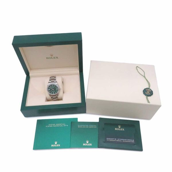 ロレックス オイスターパーペチュアル36 ランダムシリアル ルーレット 126000 ROLEX 腕時計 グリーン文字盤