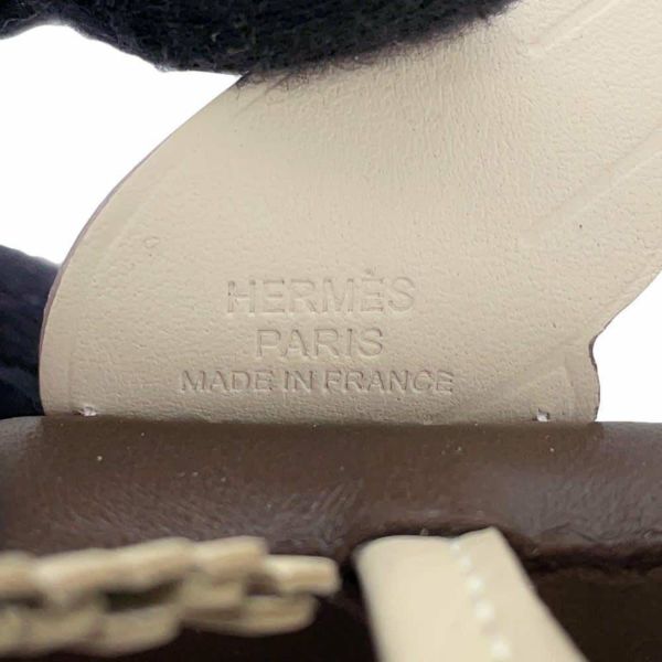 エルメス バッグチャーム ロデオPM ペガサス ショコラ/クレ ラムスキン W刻印 HERMES チャーム