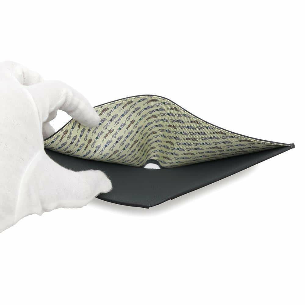 エルメス 二つ折り財布 シチズンツイル コンパクト グリミスティ エバーカラー W刻印 HERMES 財布 メンズ