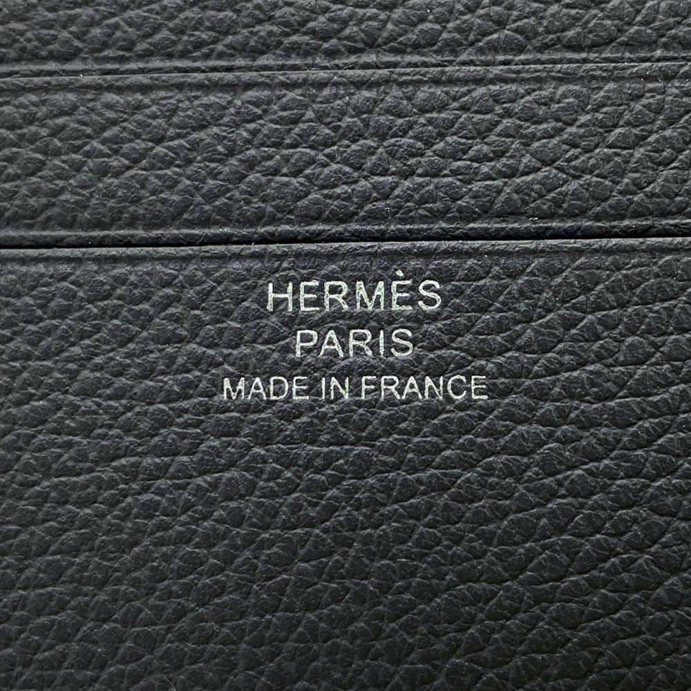 エルメス 二つ折り財布 シチズンツイル コンパクト グリミスティ エバーカラー W刻印 HERMES 財布 メンズ