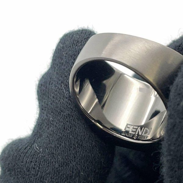 フェンディ リング FF ロゴ メタル サイズM FENDI 指輪 メンズ