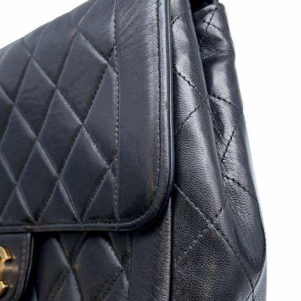シャネル チェーンショルダーバッグ ダイアナ マトラッセ ココマーク ラムスキン A05289 CHANEL 黒