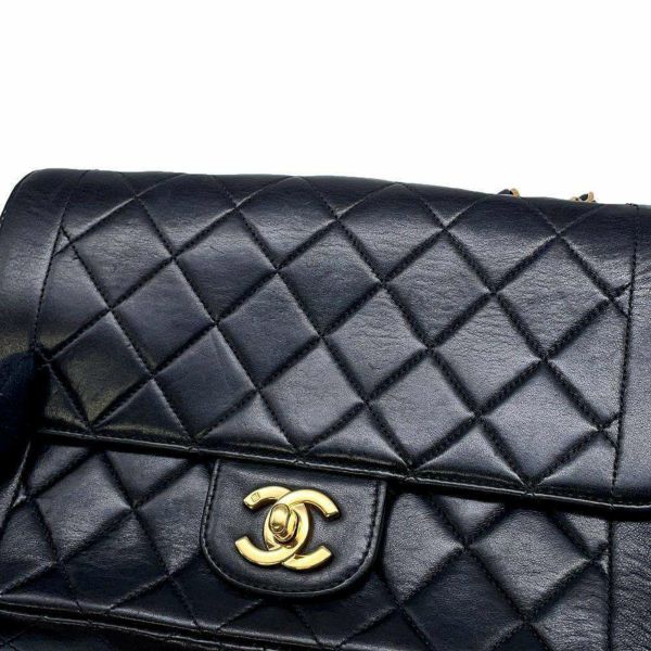 シャネル チェーンショルダーバッグ ダイアナ マトラッセ ココマーク ラムスキン A05289 CHANEL 黒