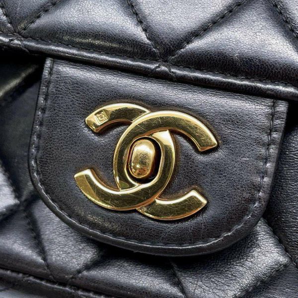 シャネル チェーンショルダーバッグ ダイアナ マトラッセ ココマーク ラムスキン A05289 CHANEL 黒