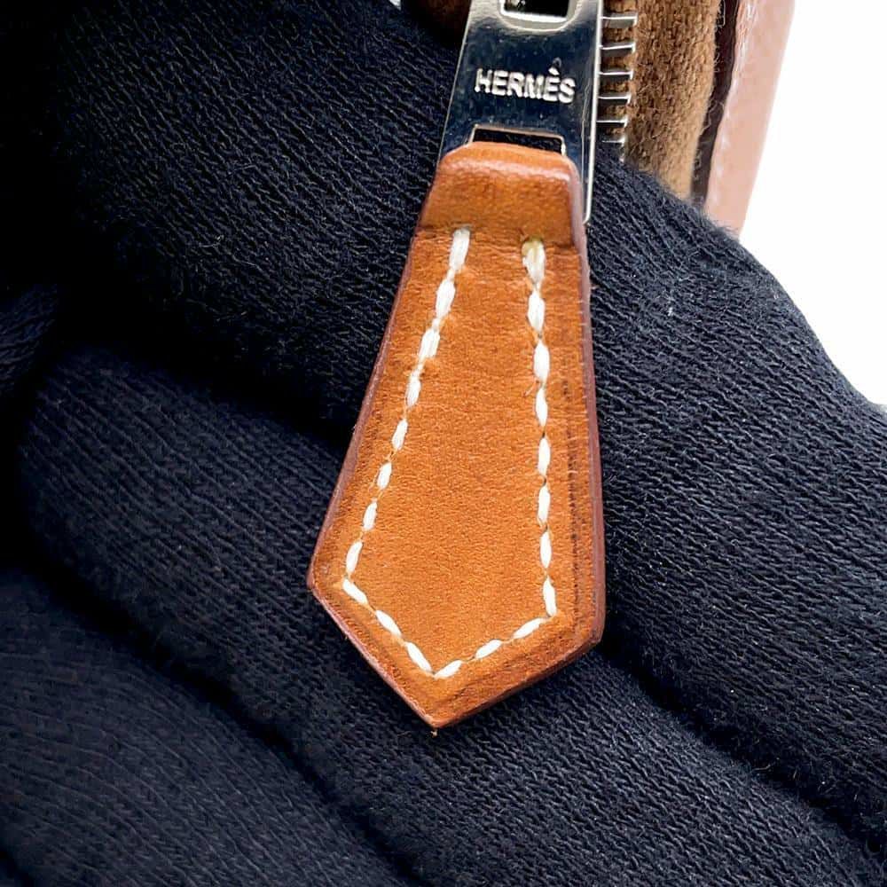 エルメス 長財布 アザップロング シルクイン ゴールド/シルバー金具 エプソン U刻印 財布