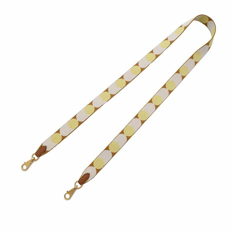 エルメス ショルダーストラップ バンドリエール サングル フリッパーボール ナタ/セサミ/ジョーヌプッサン/ゴールド金具 Z刻印