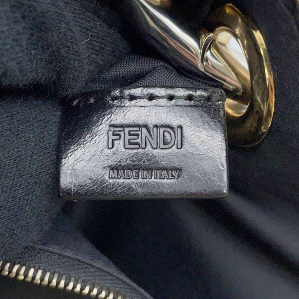 フェンディ クラッチバッグ トリプレット レザー パイソン 8BS009 FENDI バッグ 黒