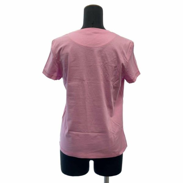 エルメス Tシャツ H 刺繍ポケット コットン レディースサイズ36 HERMES トップス ピンク