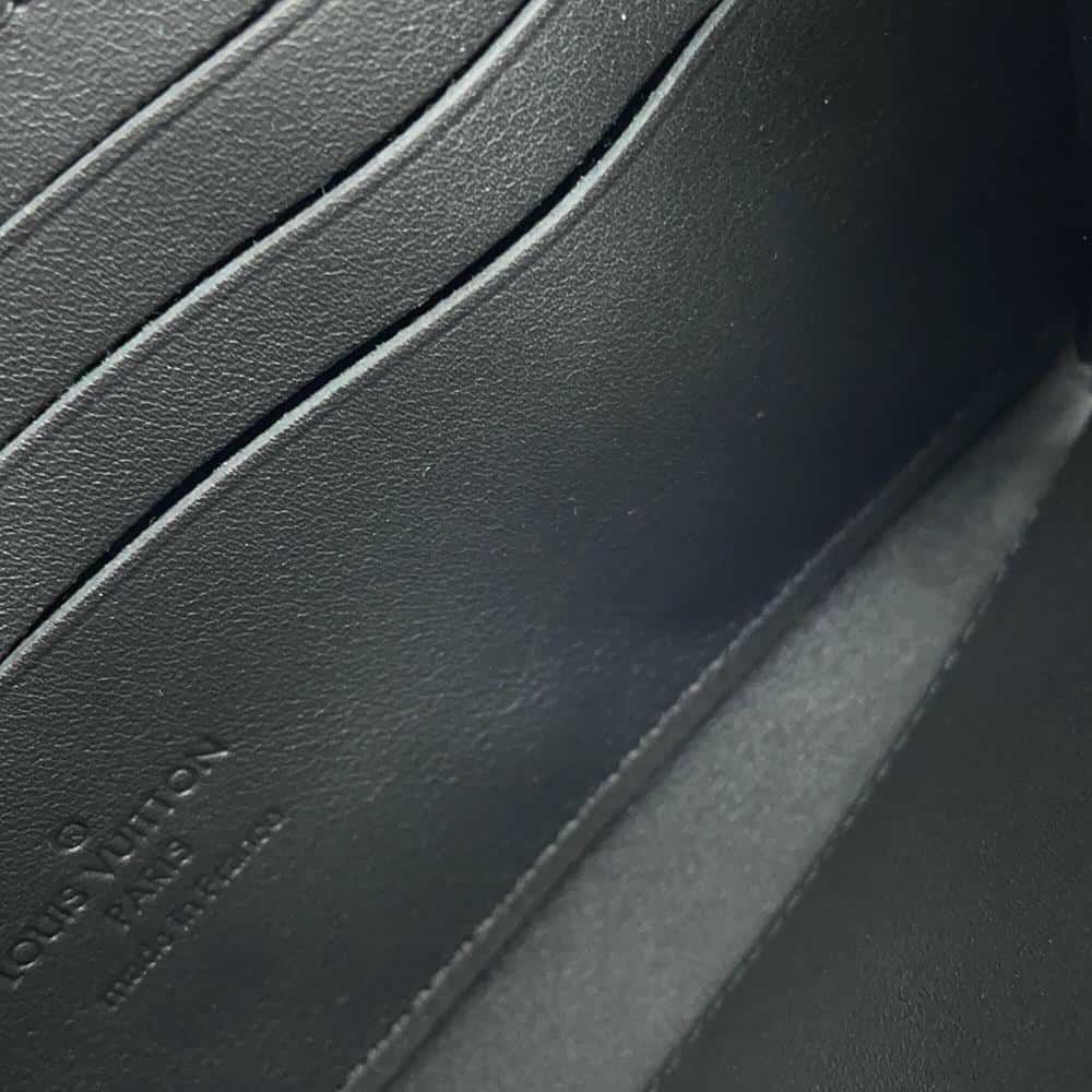 ルイヴィトン 長財布 ジッピーウォレット・ホリゾンタル LV アエログラム M80334 LOUIS VUITTON 財布 メンズ 黒