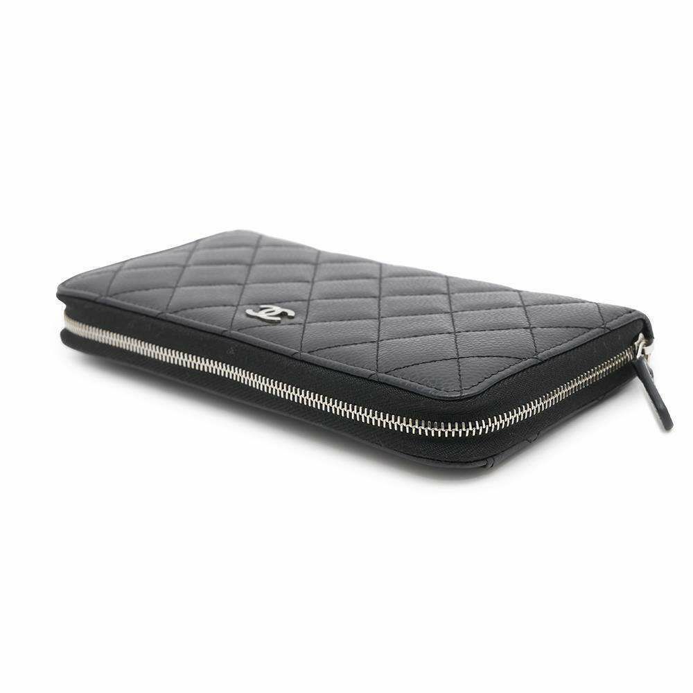 シャネル 長財布 クラシック ロング ジップ ウォレット ココマーク ●素材● キルティング AP0242 CHANEL マトラッセ