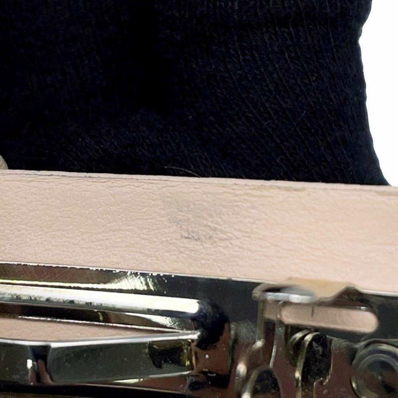 シャネル バレッタ リボンモチーフ ココマーク ラムスキン フェイクパール 23S AA9134 CHANEL ヘアアクセサリー