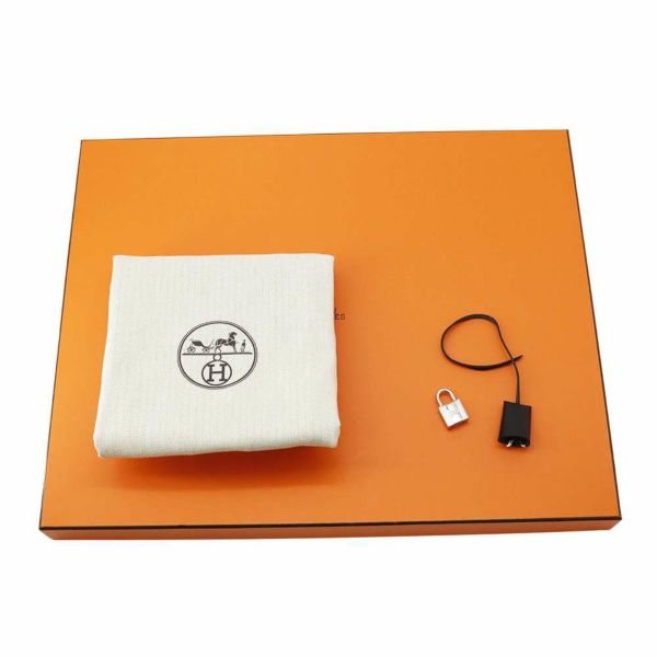 エルメス ショルダーバッグ エールバッグジップMM ブラック/シルバー金具 ヴァッシュハンター /トワルミリタリー B刻印 黒