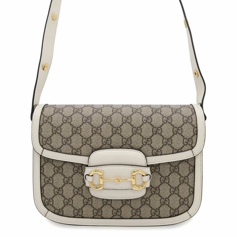 グッチ ショルダーバッグ 1955 ホースビット GGスプリーム 602204 GUCCI バッグ 白