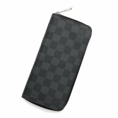ルイヴィトン 長財布 ダミエ・グラフィット ジッピーウォレット・ヴェルティカル N63095 LOUIS VUITTON ブラック 黒 安心保証