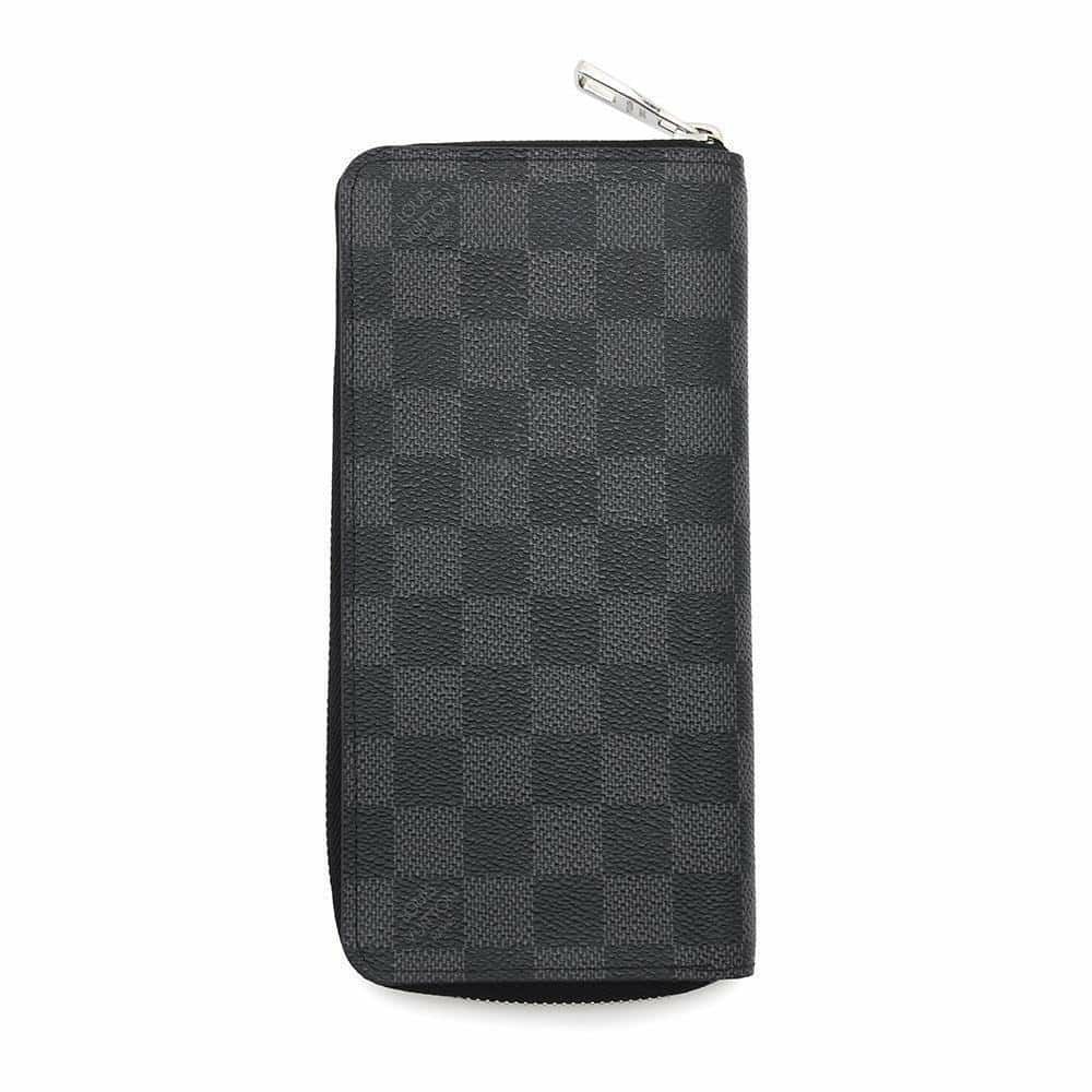 ルイヴィトン 長財布 ダミエ・グラフィット ジッピーウォレット・ヴェルティカル N63095 LOUIS VUITTON ブラック 黒