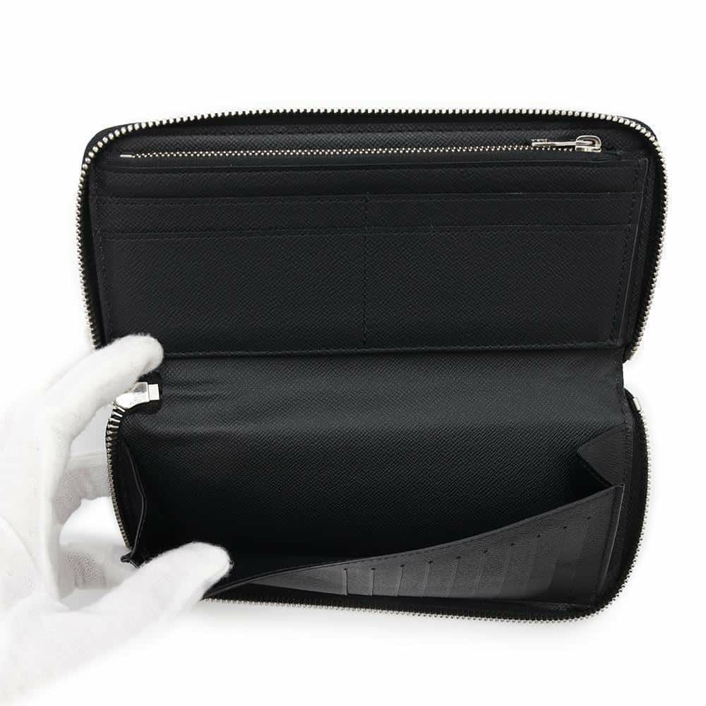 ルイヴィトン 長財布 ダミエ・グラフィット ジッピーウォレット・ヴェルティカル N63095 LOUIS VUITTON ブラック 黒