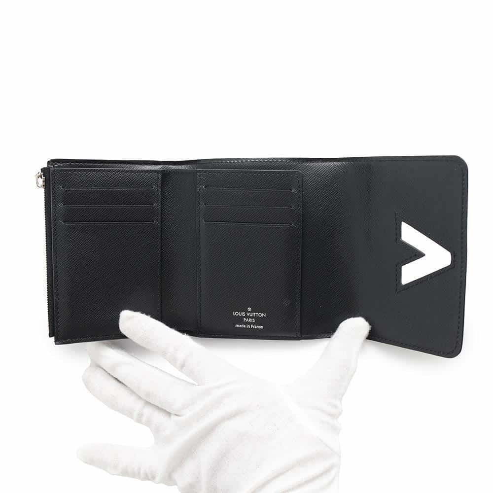 ルイヴィトン 三つ折財布 エピ ポルトフォイユ・ツイスト コンパクト M64414 LOUIS VUITTON  財布 ブラック 黒