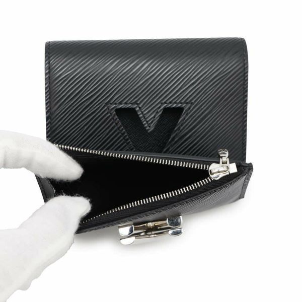 ルイヴィトン 三つ折財布 エピ ポルトフォイユ・ツイスト コンパクト M64414 LOUIS VUITTON  財布 ブラック 黒
