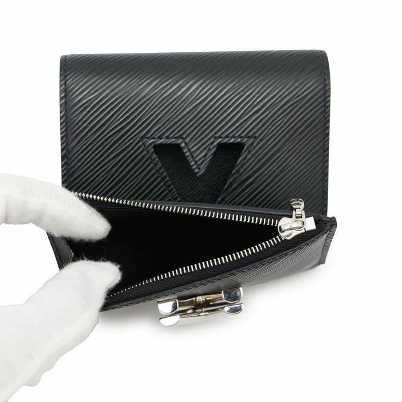 ルイヴィトン 三つ折財布 エピ ポルトフォイユ・ツイスト コンパクト M64414 LOUIS VUITTON  財布 ブラック 黒