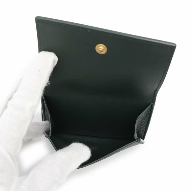 ボッテガヴェネタ 三つ折り財布 ロゴ レザー BOTTEGA VENETA 財布 コンパクトウォレット