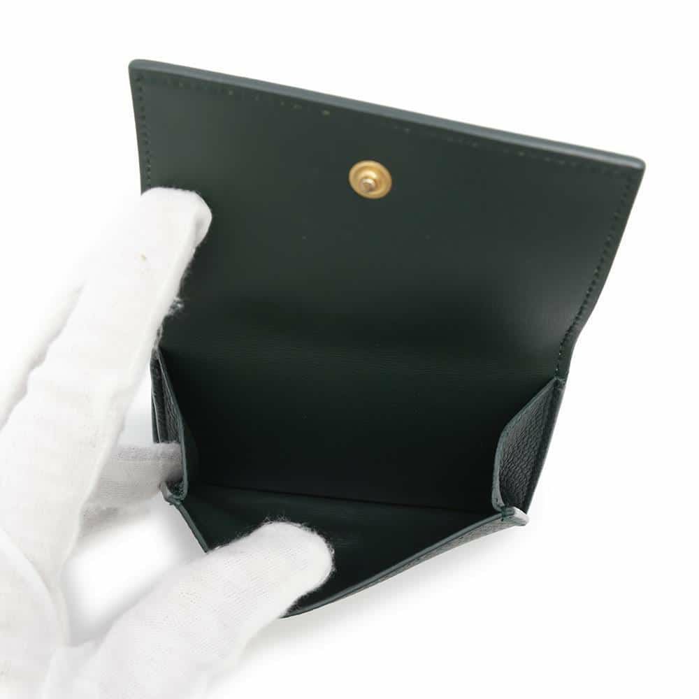 ボッテガヴェネタ 三つ折り財布 ロゴ レザー BOTTEGA VENETA 財布 コンパクトウォレット