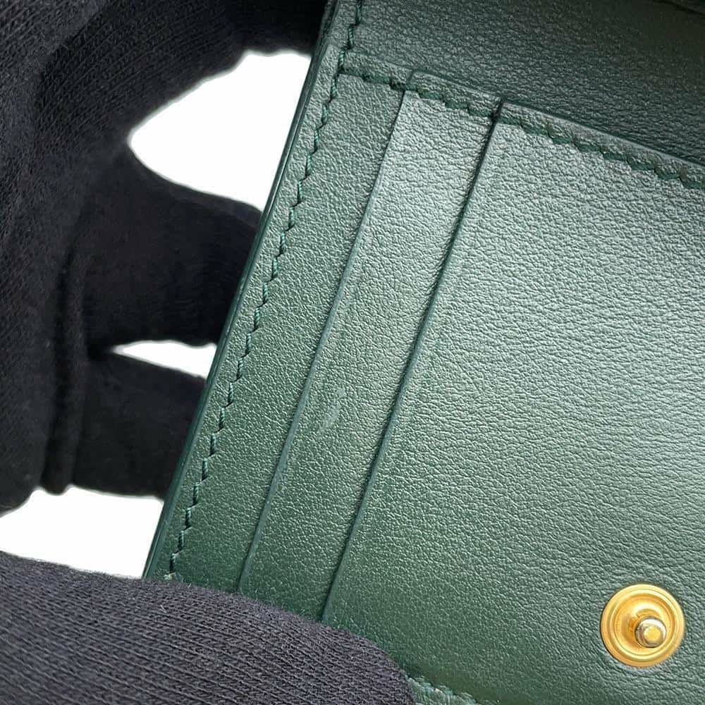 ボッテガヴェネタ 三つ折り財布 ロゴ レザー BOTTEGA VENETA 財布 コンパクトウォレット