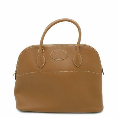 エルメス ハンドバッグ ボリード35 ゴールド/ゴールド金具 クシュベル □E刻印 2wayショルダー 安心保証