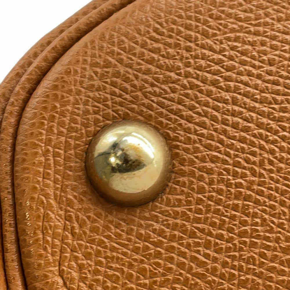 エルメス ハンドバッグ ボリード35 ゴールド/ゴールド金具 クシュベル □E刻印 2wayショルダー