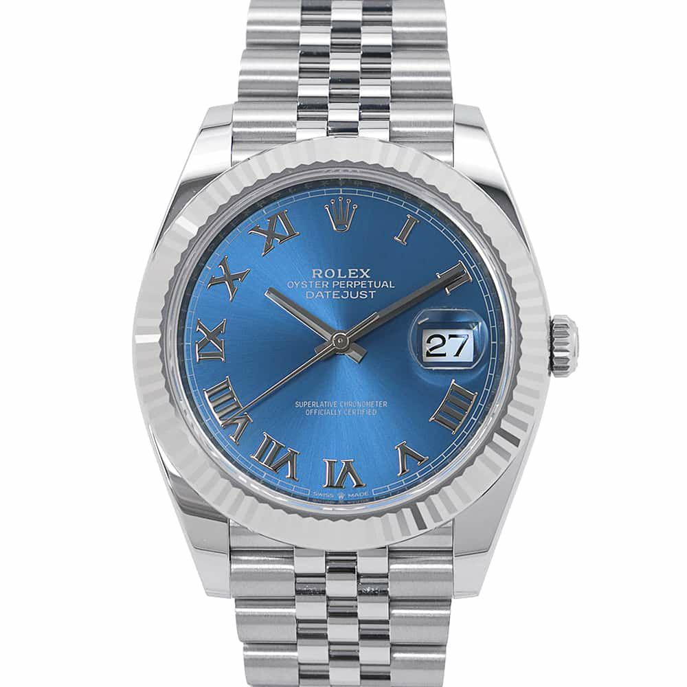 ロレックス デイトジャスト 126334 ROLEX 腕時計 アズーロブルー文字盤