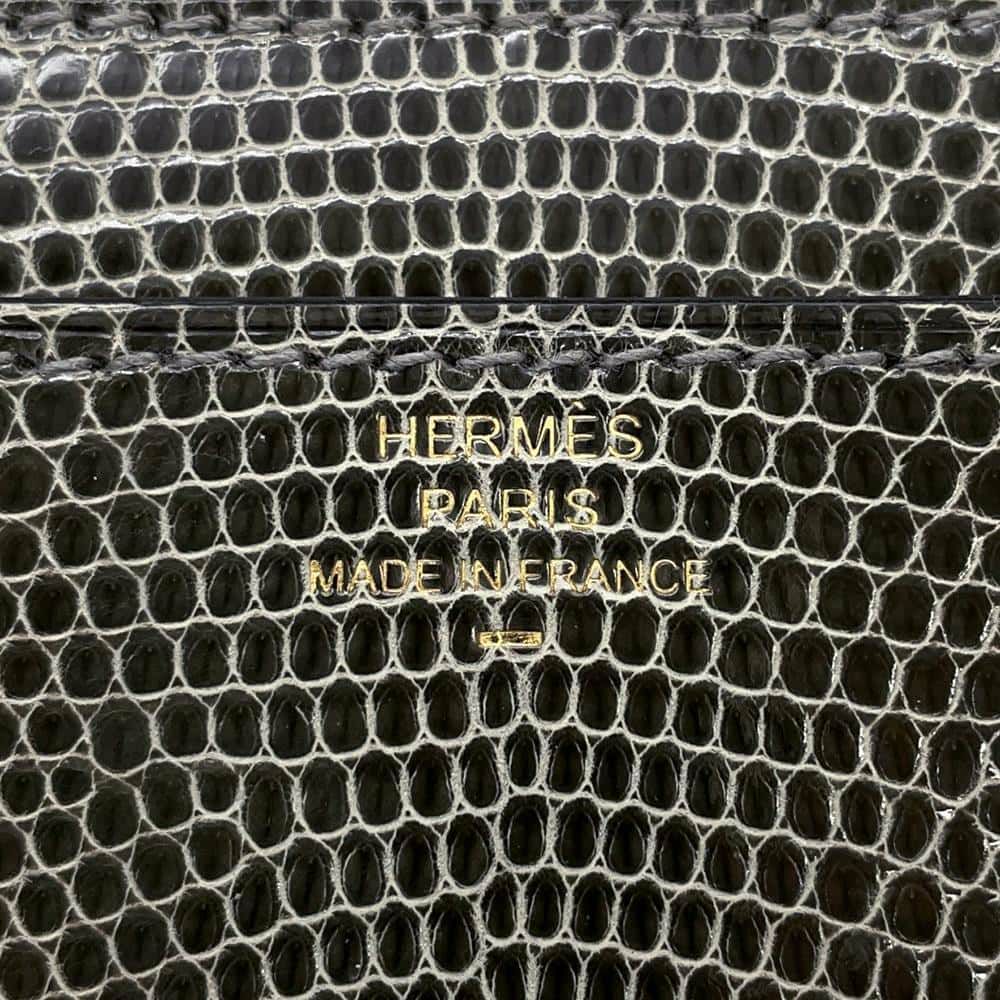 エルメス 長財布 コンスタンス トゥーゴー ロング グリスフォンセ/ゴールド金具 リザード B刻印