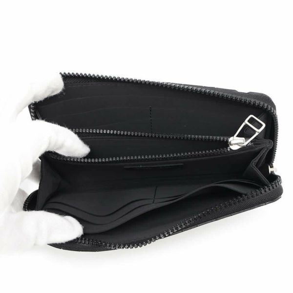 ボッテガヴェネタ 長財布 イントレチャート ラウンドファスナー ラバー