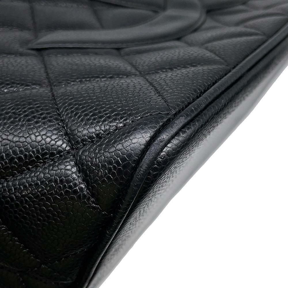 シャネル トートバッグ 復刻トート ココマーク キャビアスキン A01804 CHANEL バッグ マトラッセ キルティング 黒