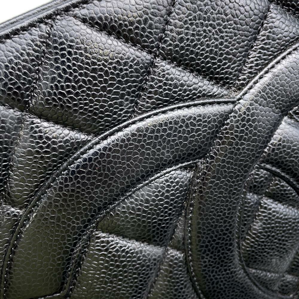 シャネル トートバッグ 復刻トート ココマーク キャビアスキン A01804 CHANEL バッグ マトラッセ キルティング 黒