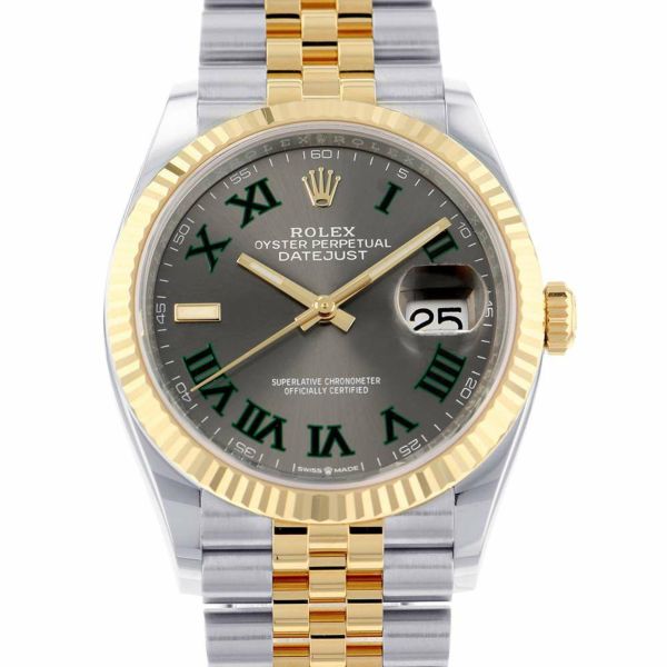 ロレックス デイトジャスト2 36 126233 ランダムシリアル ROLEX 腕時計 スレートローマン文字盤
