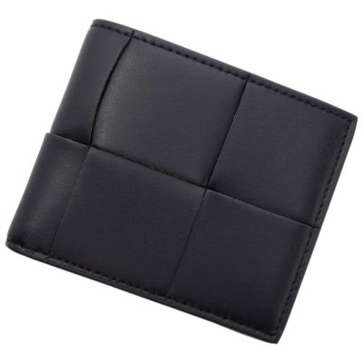 ボッテガヴェネタ 二つ折り財布 マキシイントレチャート レザー 749455 BOTTEGA VENETA 財布 メンズ 安心保証