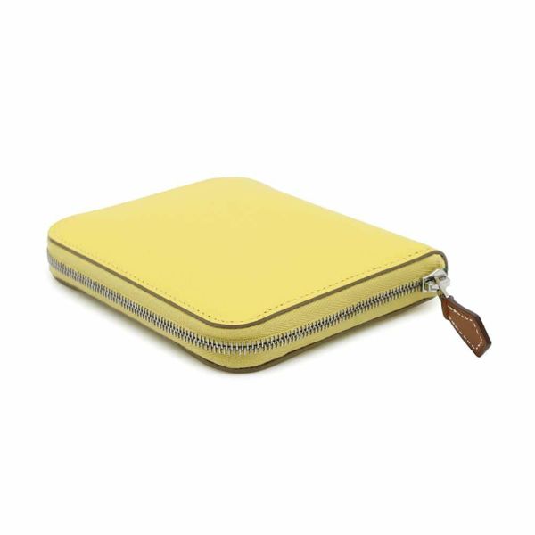 エルメス コインケース アザップコンパクト シルクイン ライム/シルバー金具 エプソン Y刻印