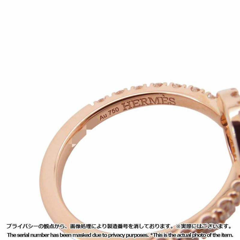 エルメス リング フィネス ダイヤモンド 31P 0.83ct K18PGピンクゴールド リングサイズ53 HERMES ジュエリー