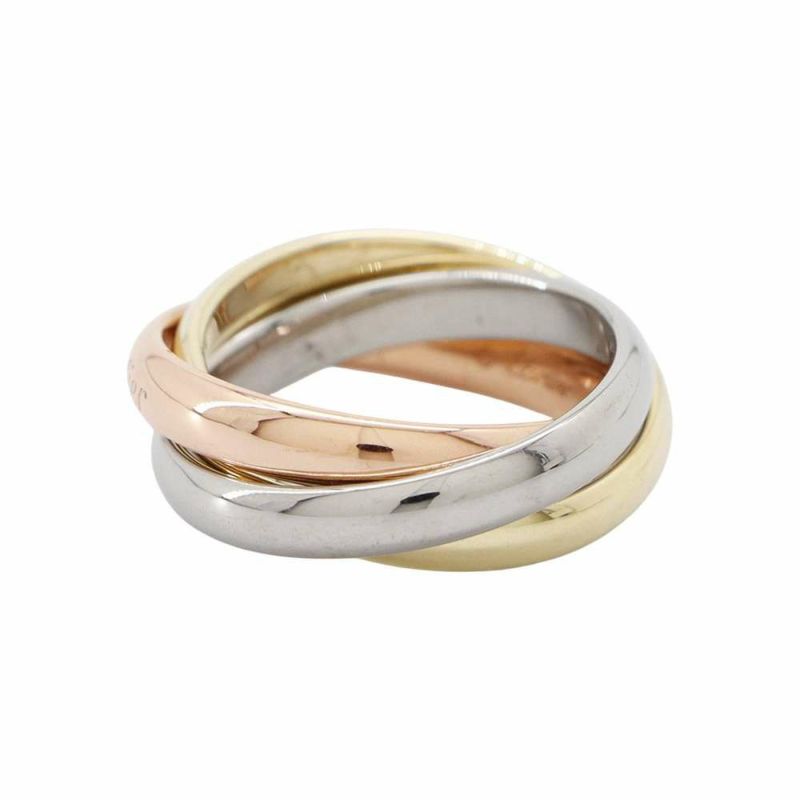 カルティエ リング トリニティ クラシックモデル K18PG/K18WG/K18YG リングサイズ47 B4234200 Cartier ジュエリー