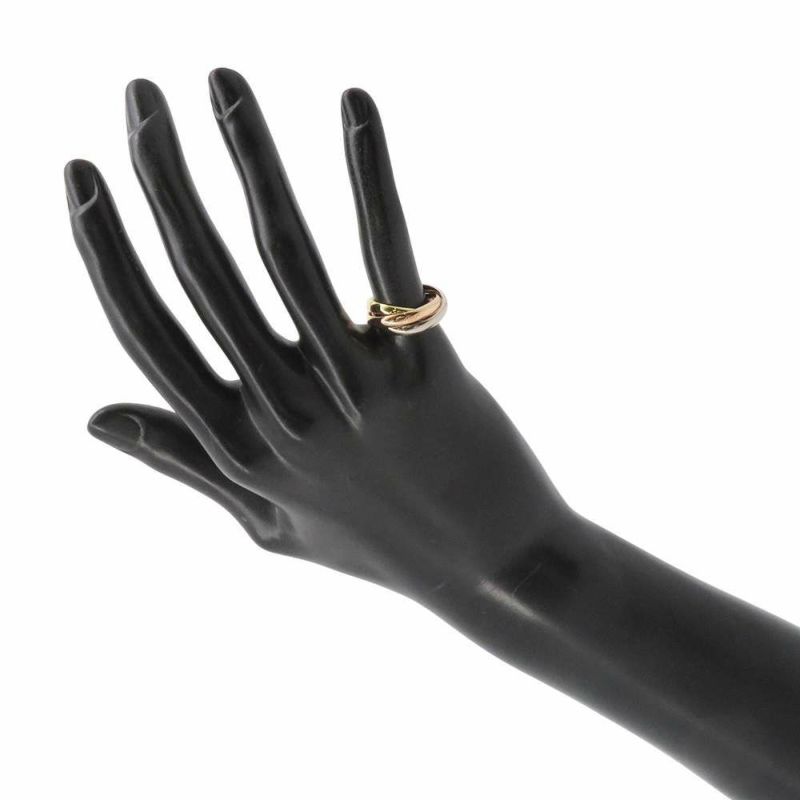 カルティエ リング トリニティ クラシックモデル K18PG/K18WG/K18YG リングサイズ47 B4234200 Cartier ジュエリー