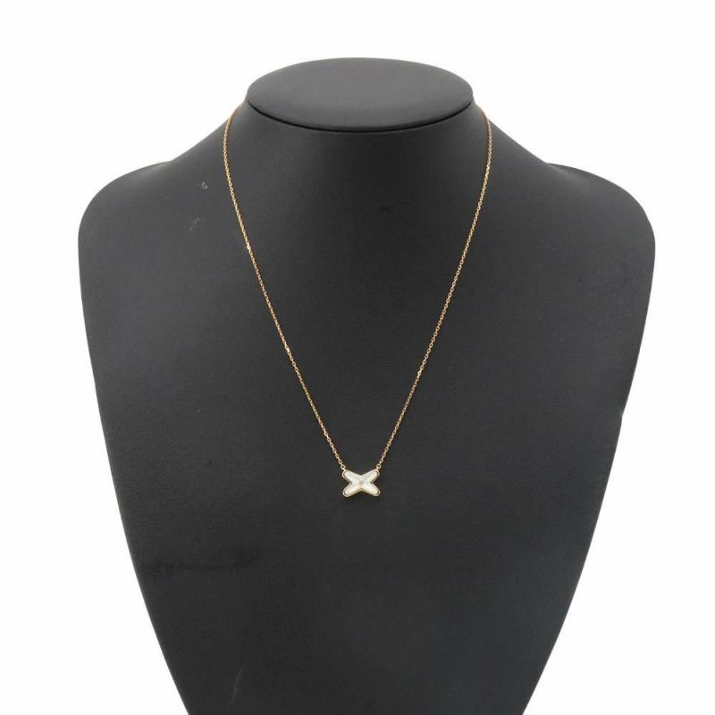 ショーメ ネックレス ジュ ドゥ リアン ペンダント マザーオブパール ダイヤ1P 0.01ct K18PG 082930 CHAUMET ジュエリー