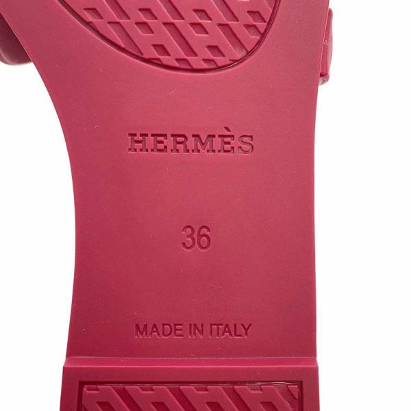エルメス サンダル シェーヌダンクル アロハ ラバー レディースサンダル36 HERMES 靴