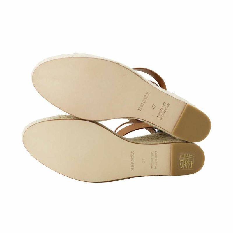 エルメス サンダル エスパドリーユ ティポリ レディースサイズ37 HERMES 靴